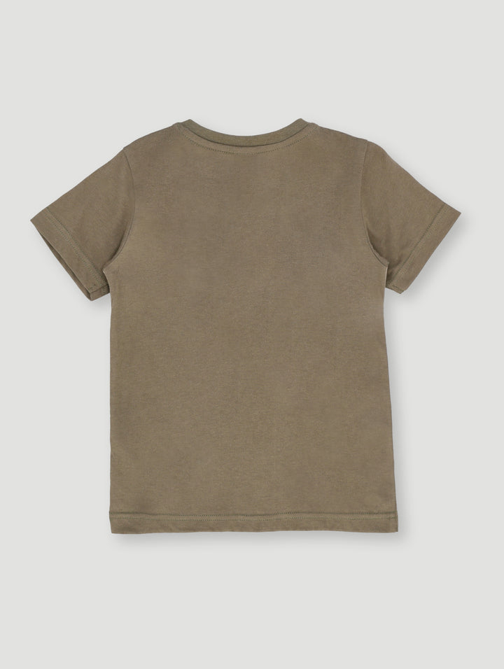 Pre- Boys Short Sleeve Motorbike Tee - Olive