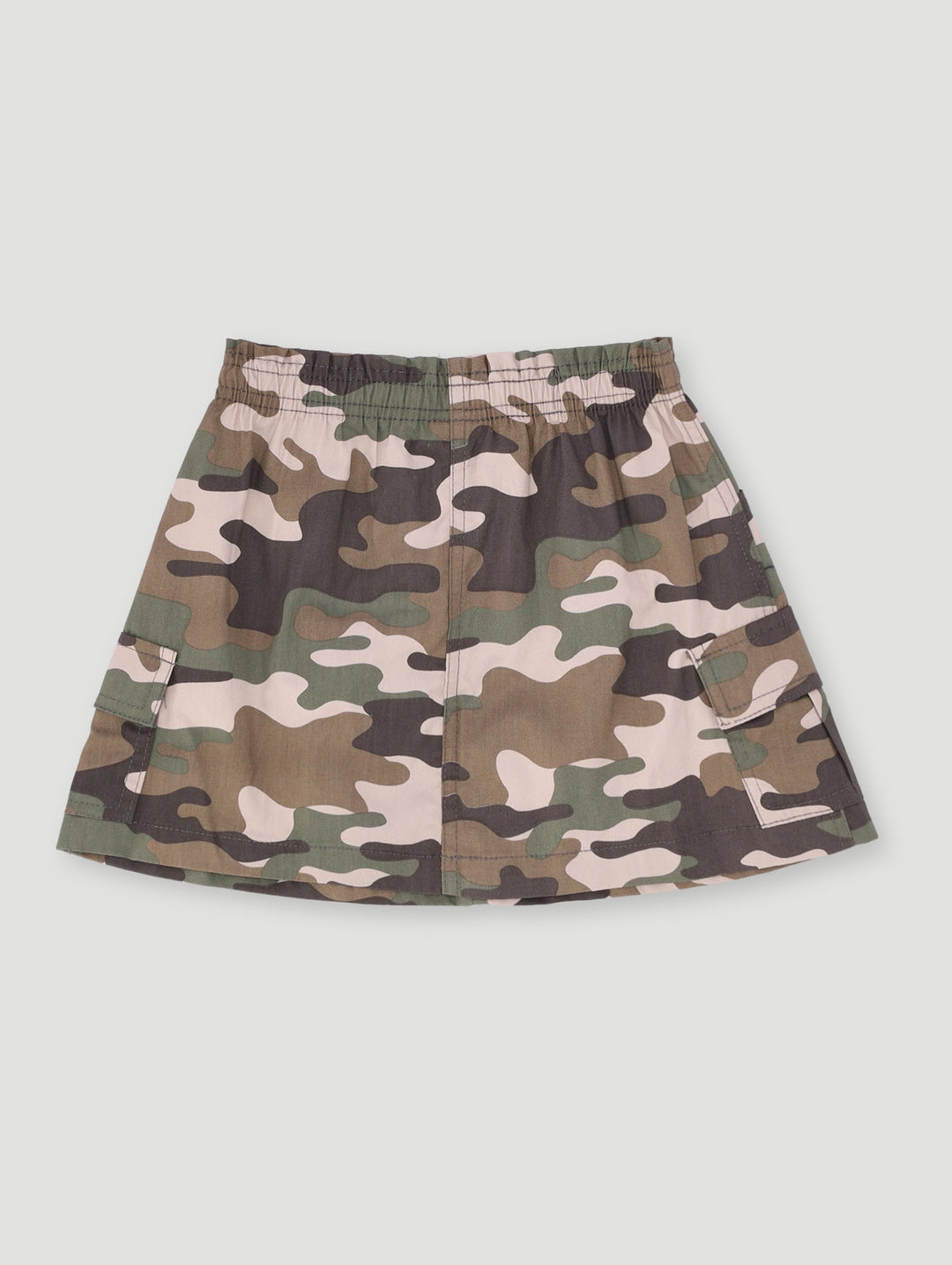 Pre-Girls Printed Camo Skirt - Fatigue