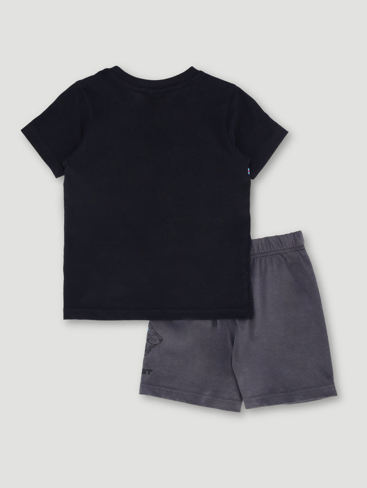 Pre-Boys Mr Beast Sleep Set - Black/Grey