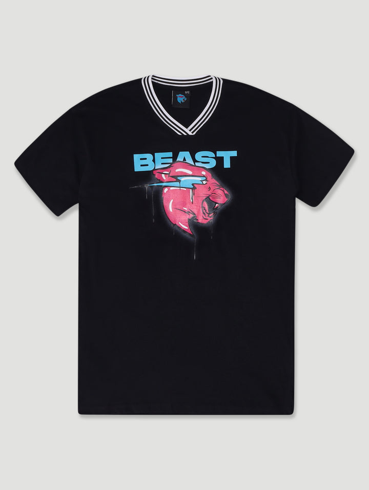 Girls Mr Beast Sleep Shirt - Black