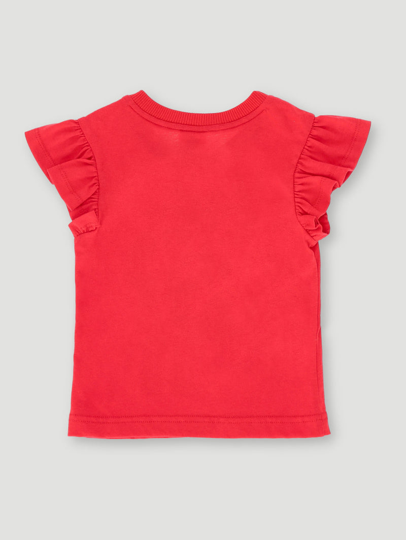Pre-Girls Lilo & Stitch Christmas Top - Red