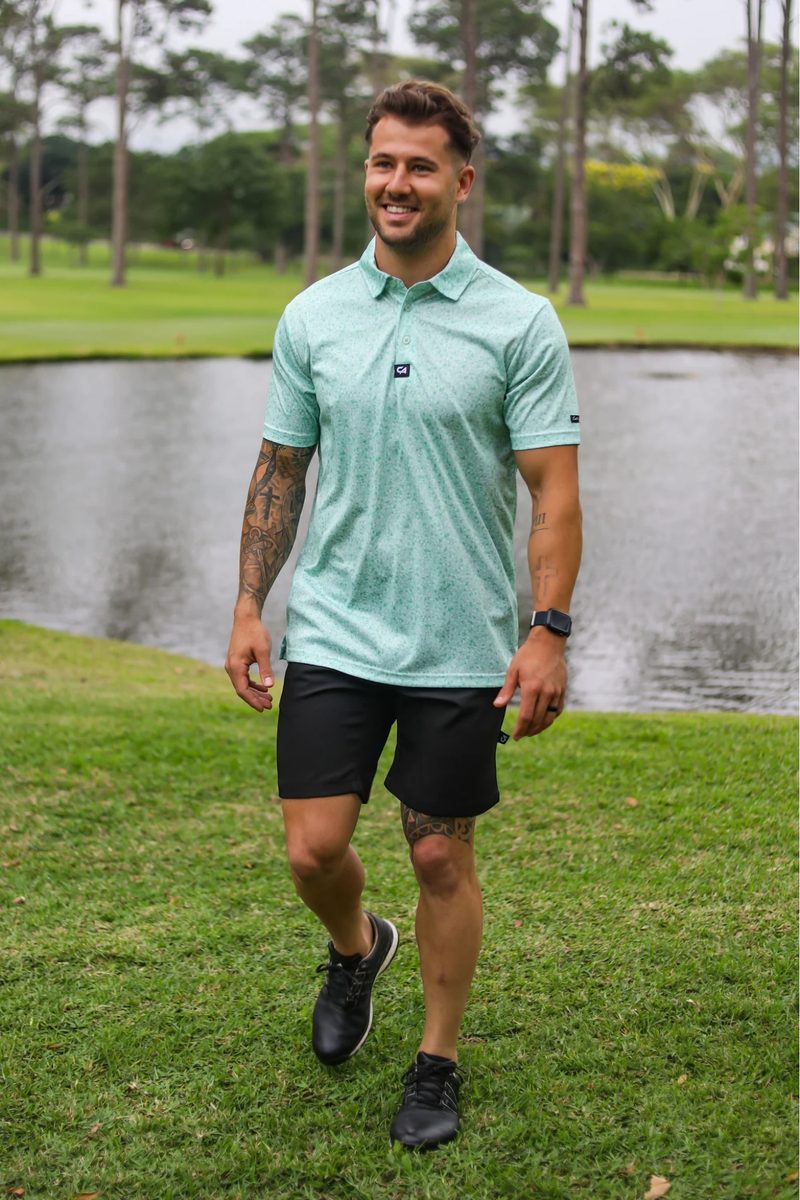 Paint Splatter Golfer - Green
