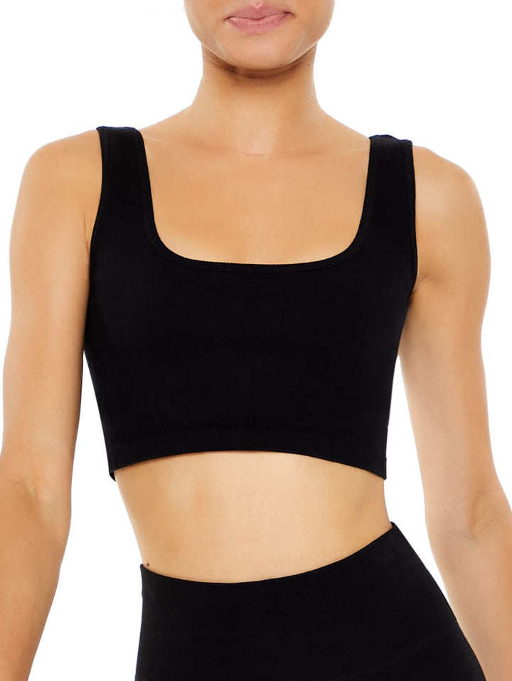 Active Longline Sport Bra - Black