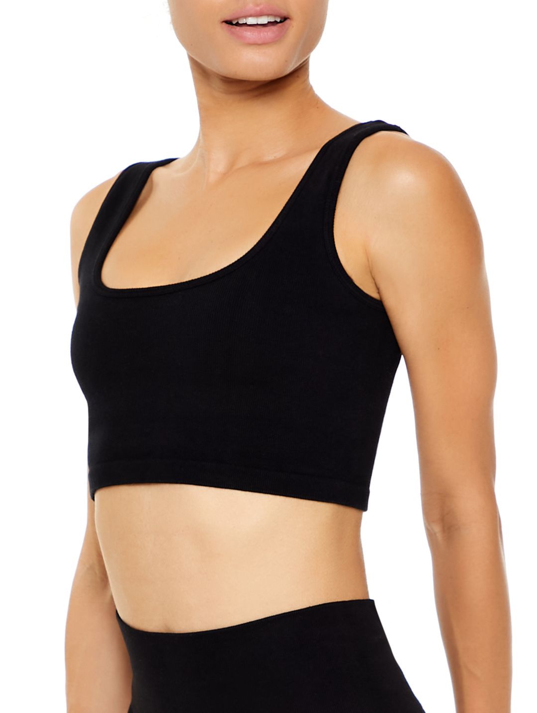 Active Longline Sport Bra - Black