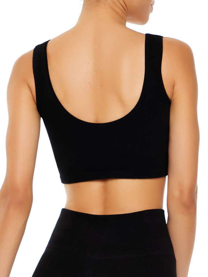 Active Longline Sport Bra - Black