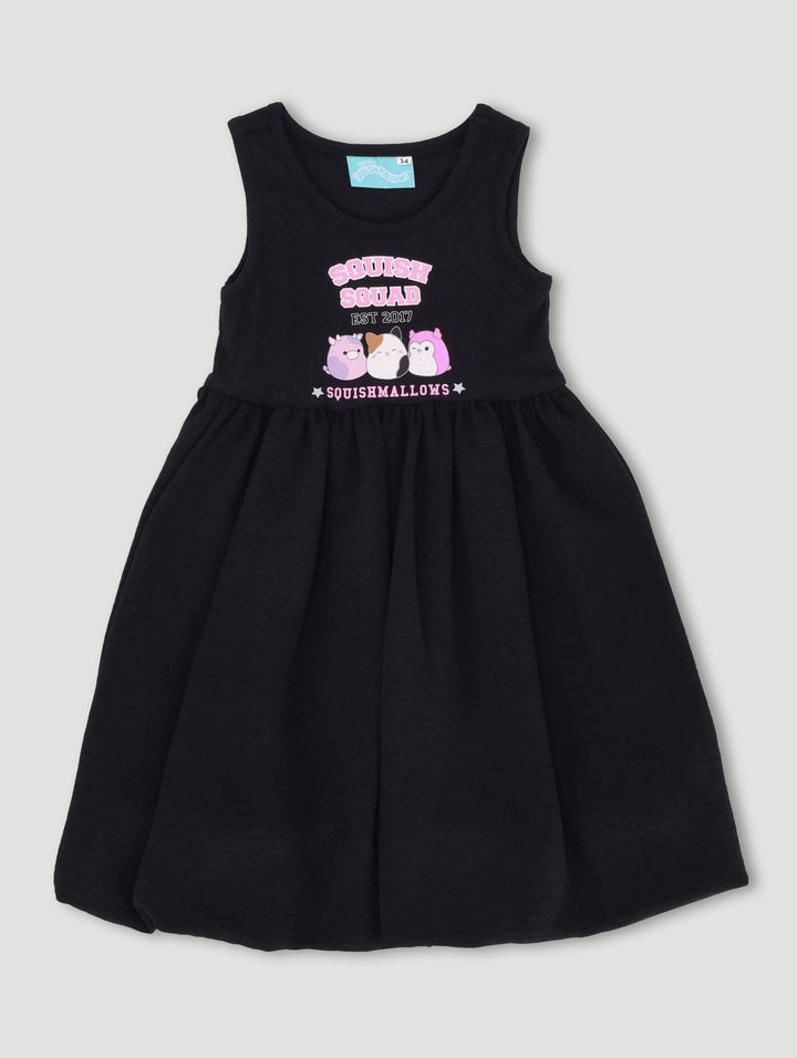 Pre-Girls Squish Bubble Dress - Black