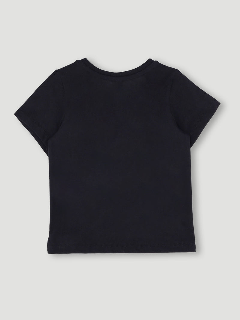 Pre- Boys Short Sleeve Teddy Christmas Tee - Black