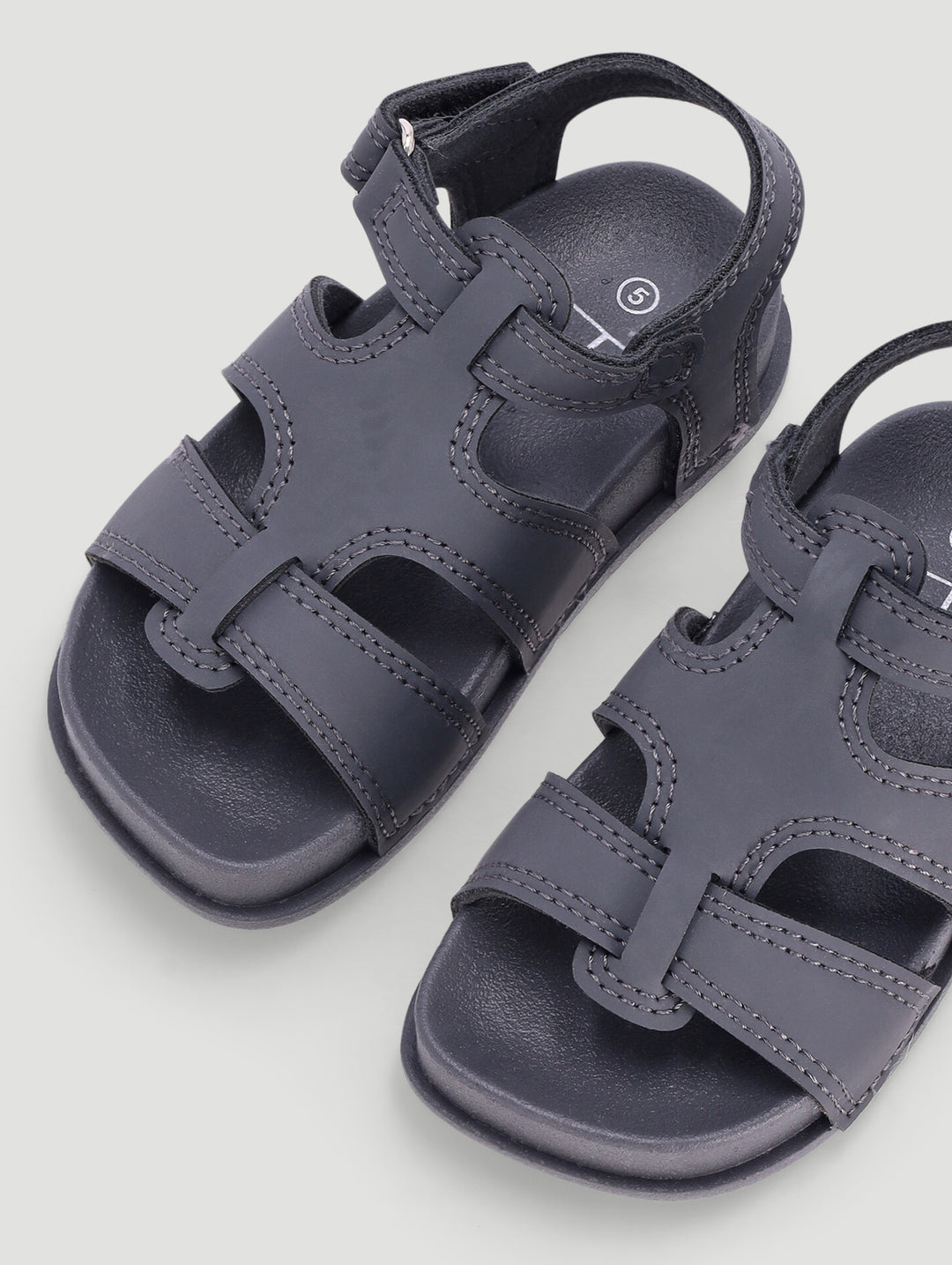 Pre-Boys Chunky Sandal - Charcoal