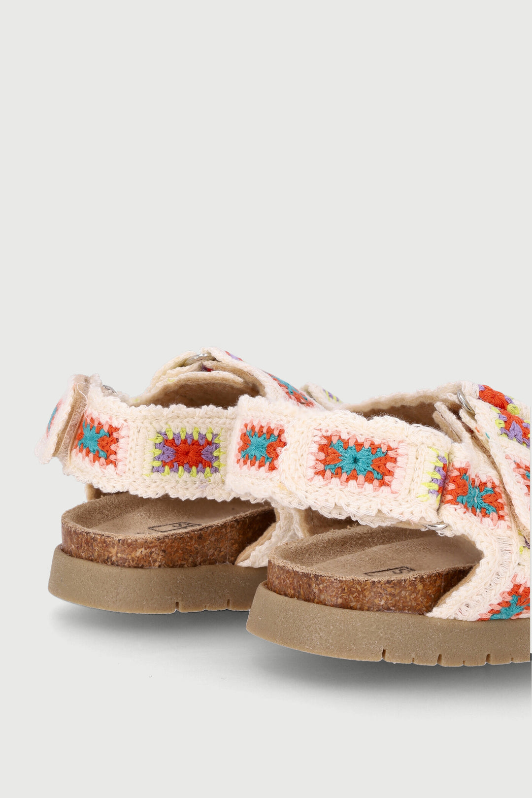 Pre-Girls Crotchet Sandal - Cream
