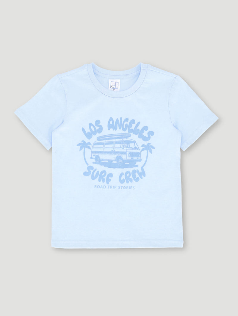 Pre-Boys La Beach Van Tee - Light Blue