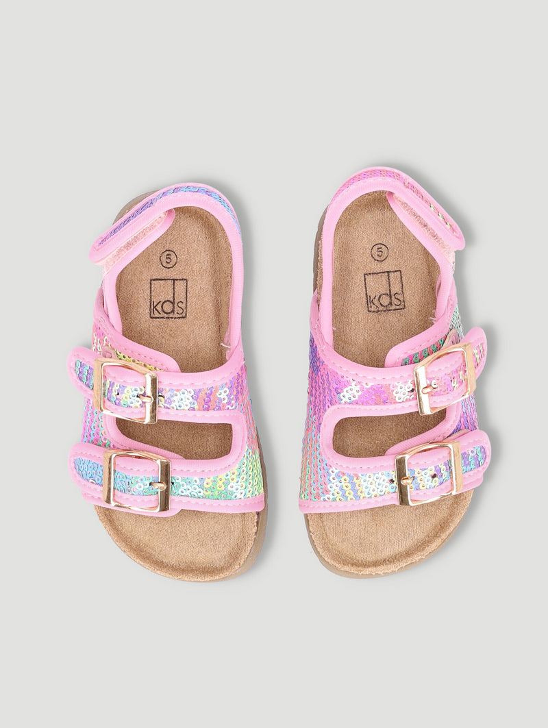 Pre-Girls Sequin Health Sandal - Multi