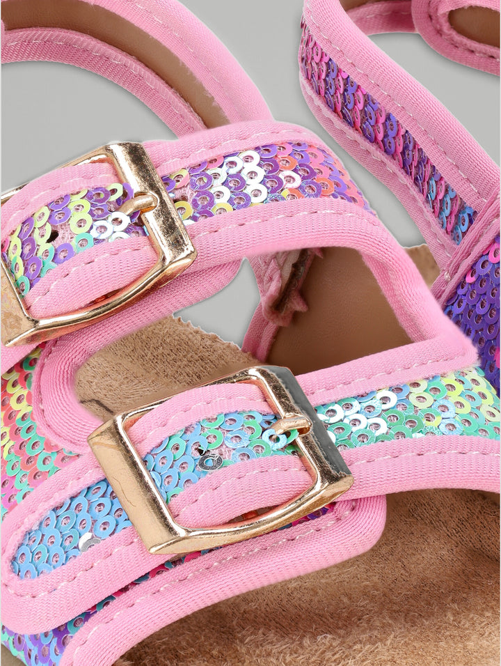 Pre-Girls Sequin Health Sandal - Multi