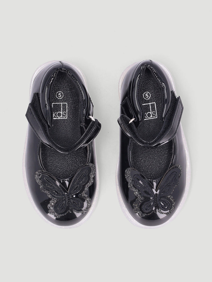 Pre-Girls Butterfly Shoe - Black