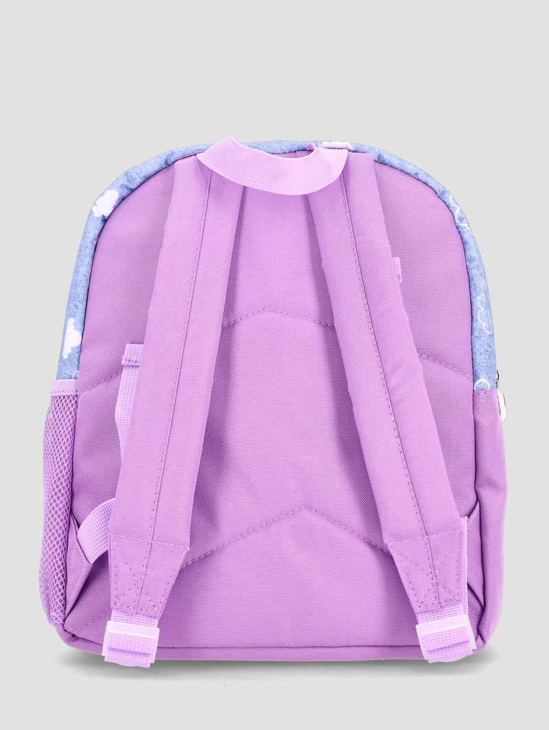 Pre-Girls Stars & Clouds Applique Backpack - Denim
