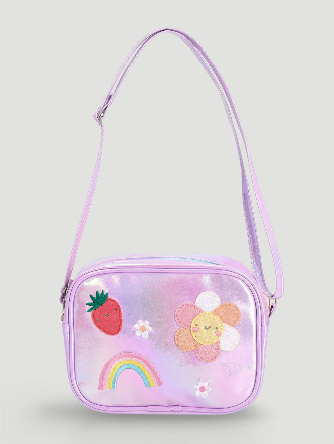 Pre-Girls Rainbow Sling Bag - Lilac