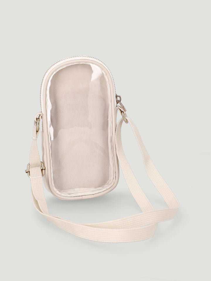 Girls Pouch Sling Bag - Beige