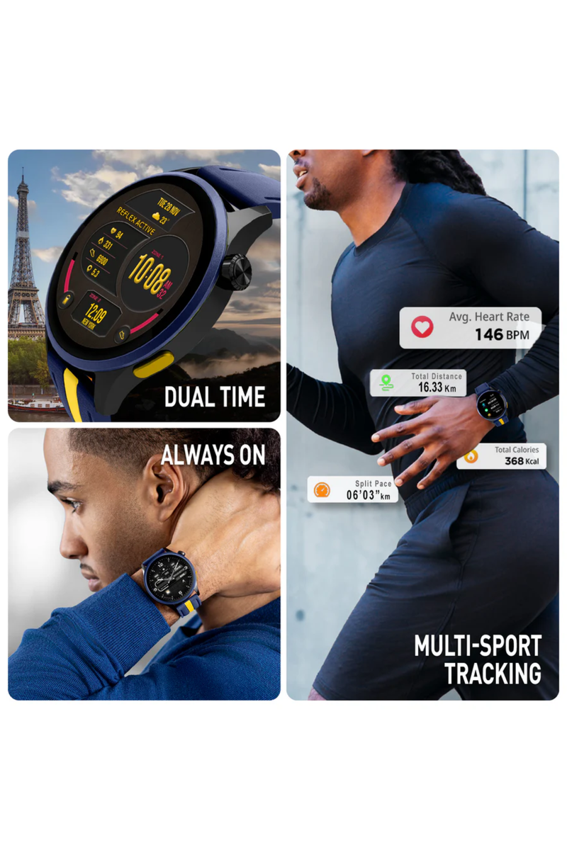 Venture 400 R AMOLED GPS Smart Calling Watch (Series 54) - Blue/Yellow