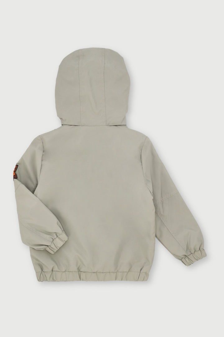 Pre- Boys Patch Pocket Windbreaker - Green