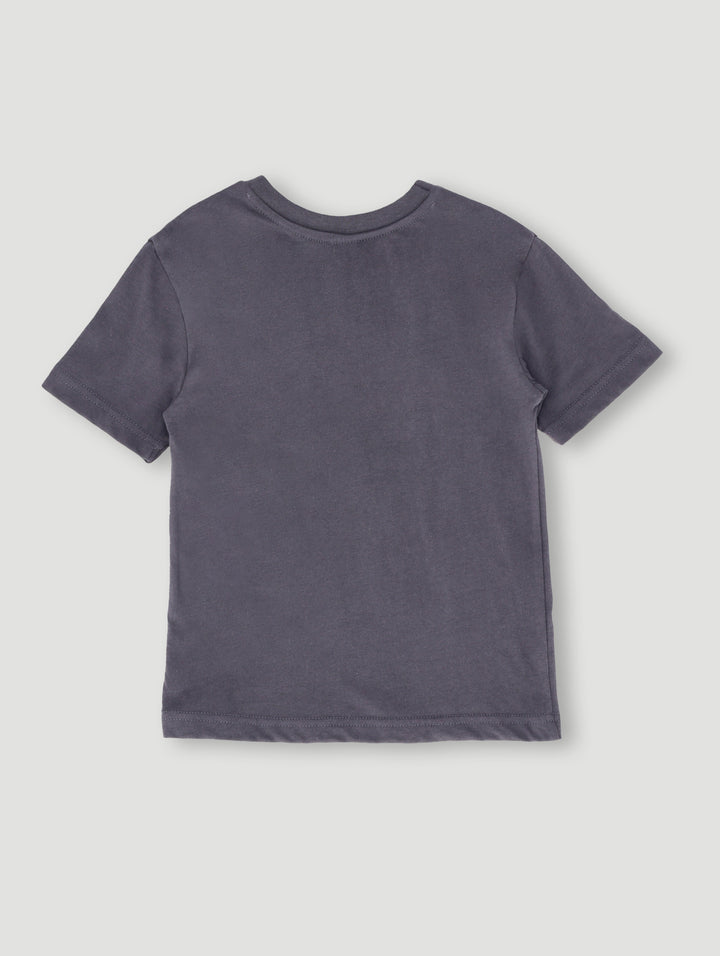 Pre- Boys Holographic Graffiti Tee - Dark Grey