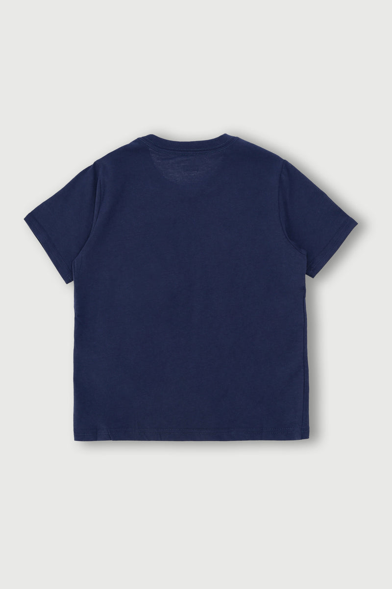 Pre-Boys Batwing Tee - Navy Blue