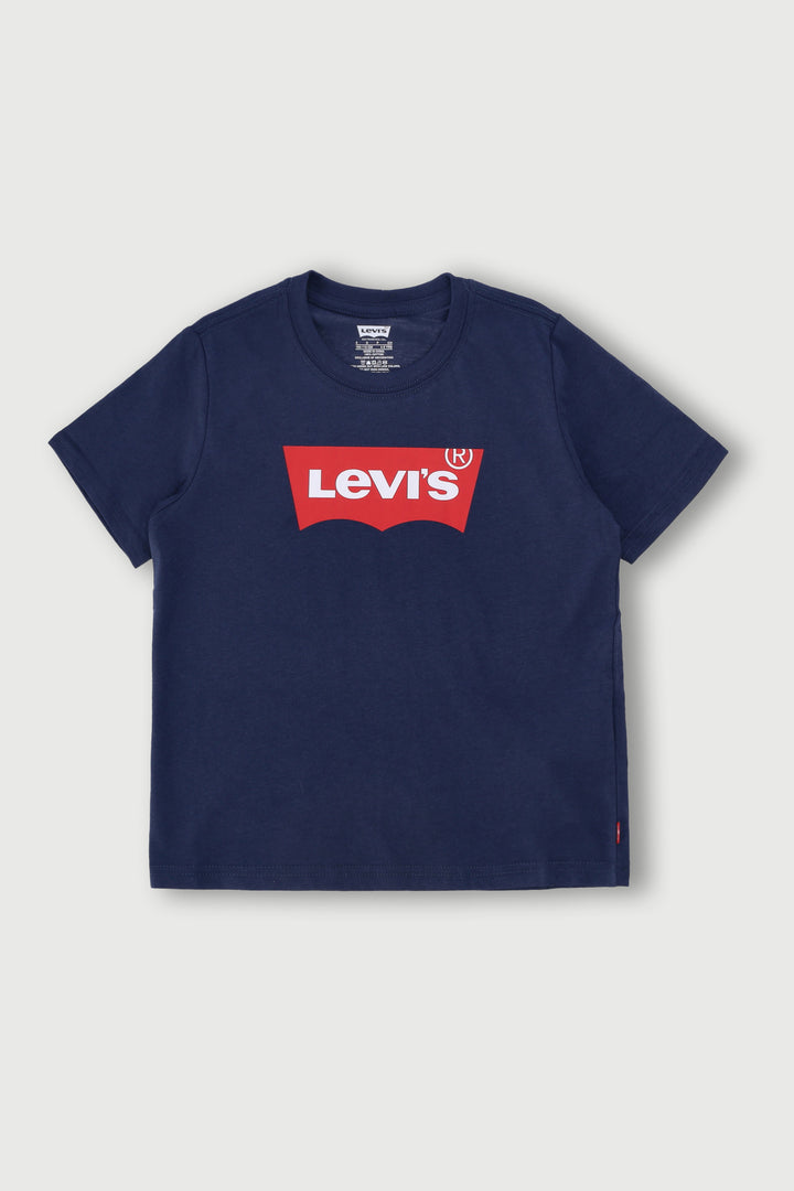 Pre-Boys Batwing Tee - Navy Blue