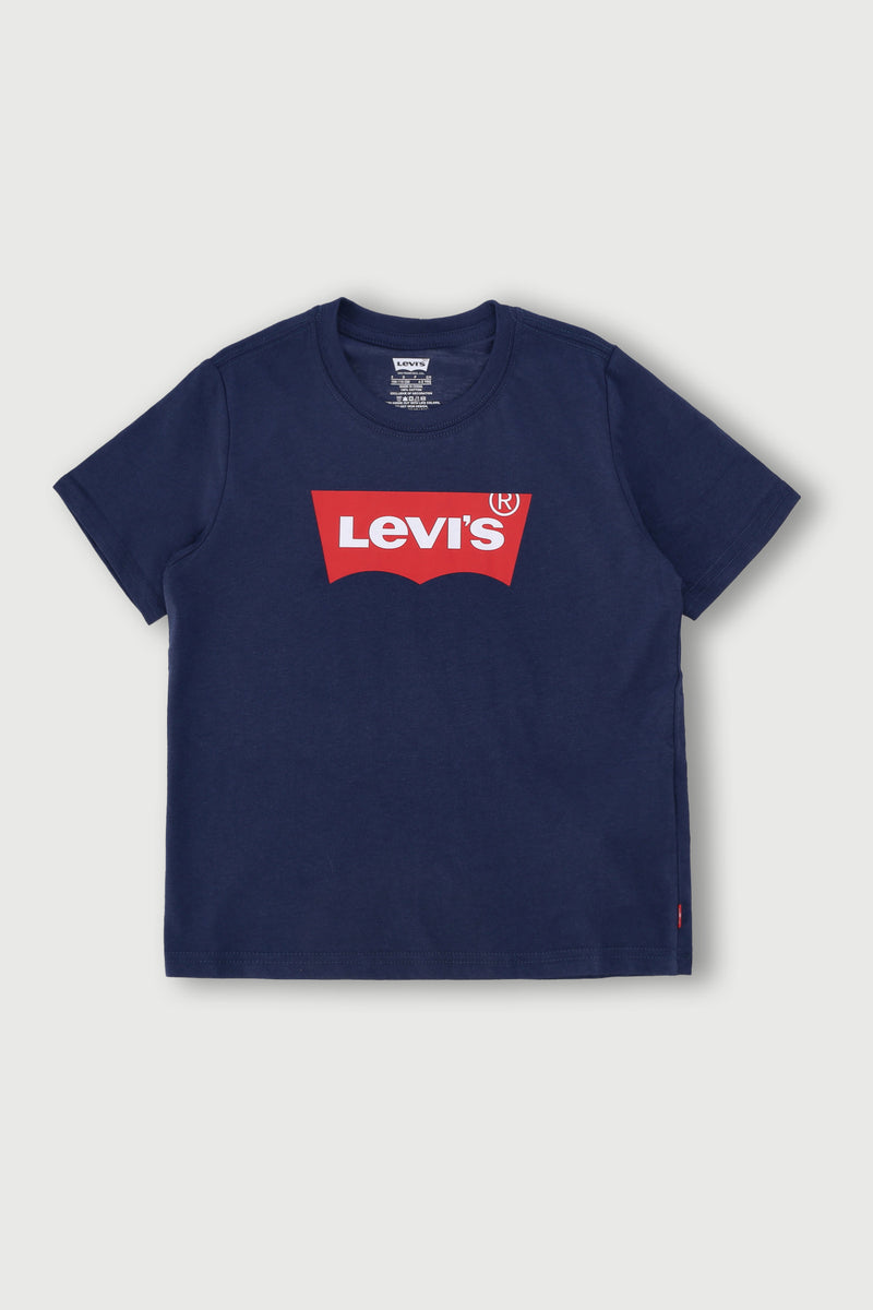 Pre-Boys Batwing Tee - Navy Blue