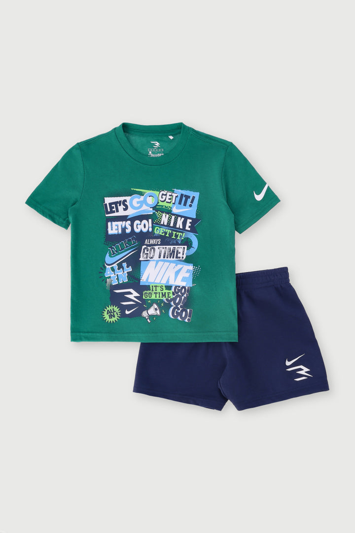 Pre-Boys Collage Top - Green