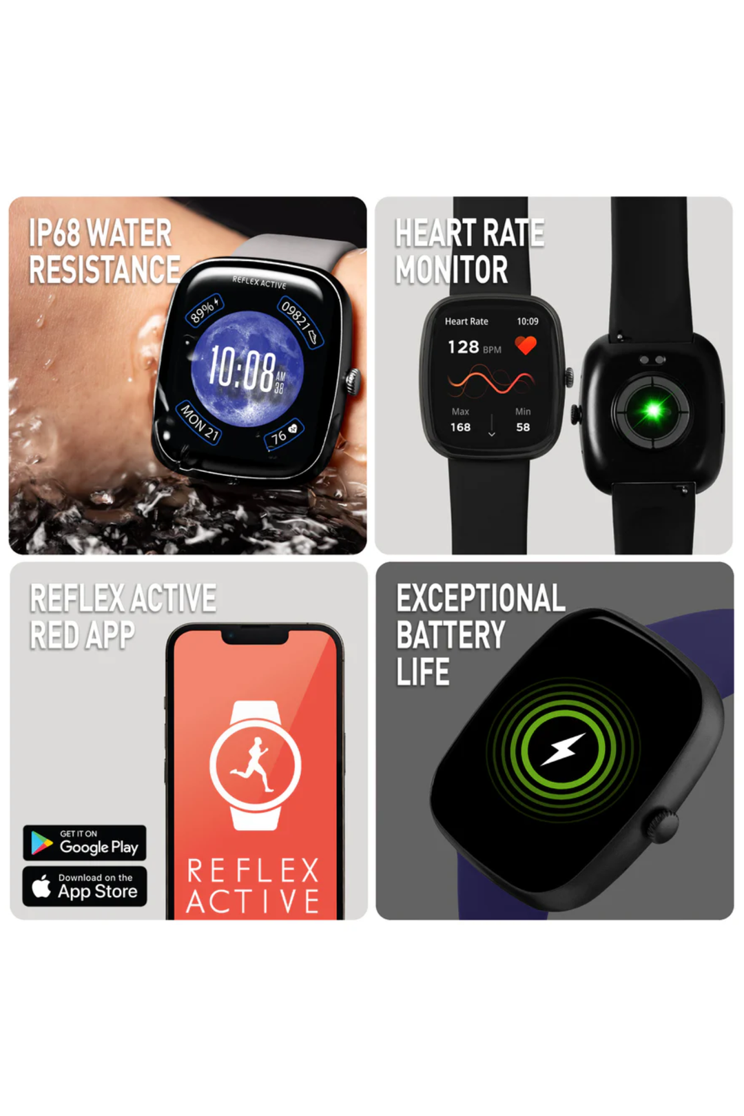 Nexus 100 C Smart Black Calling Watch Interchangeable Set (Series 50)