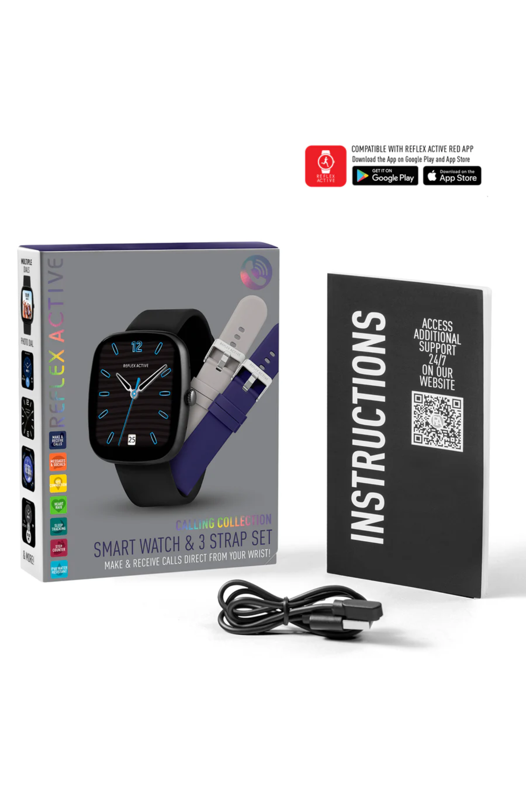 Nexus 100 C Smart Black Calling Watch Interchangeable Set (Series 50)