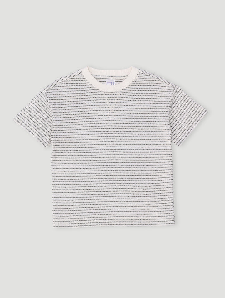 Pre-Boys Stripe Tee - White