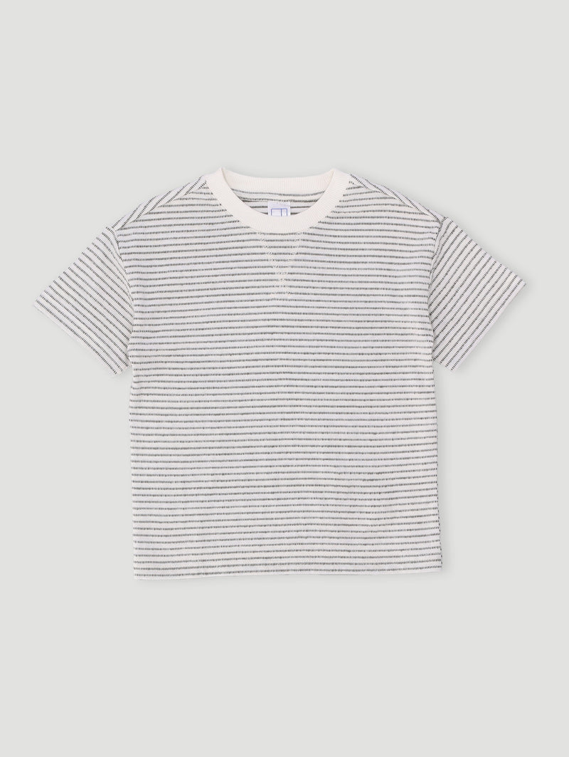 Pre-Boys Stripe Tee - White