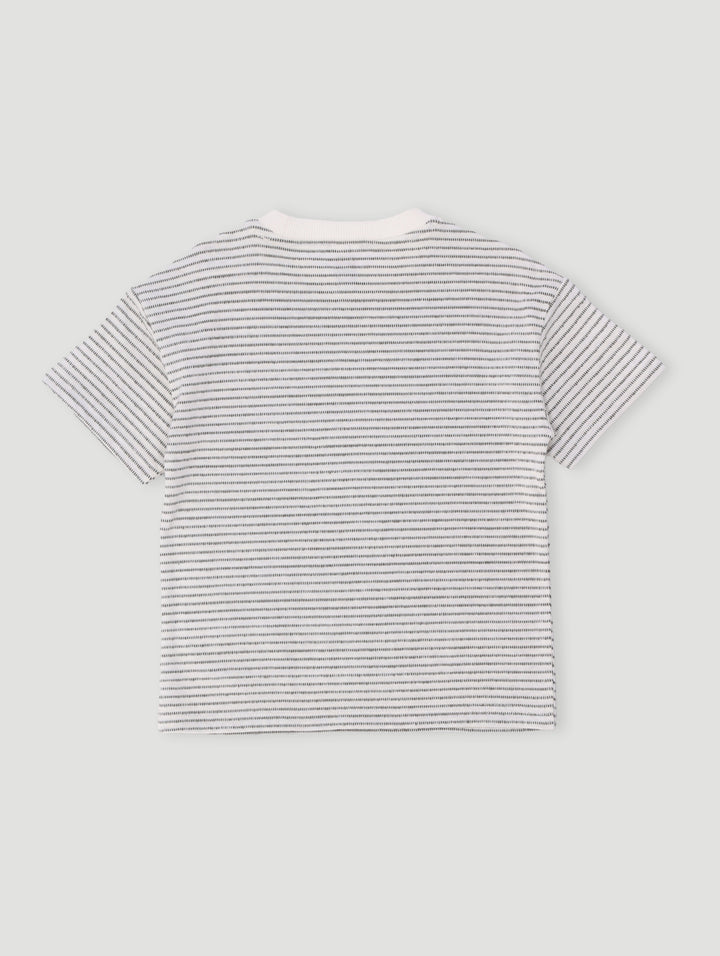 Pre-Boys Stripe Tee - White