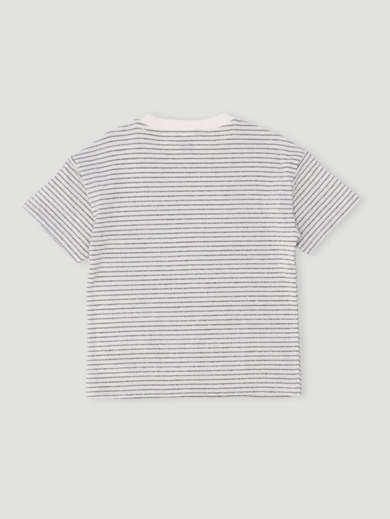 Pre-Boys Stripe Tee - White