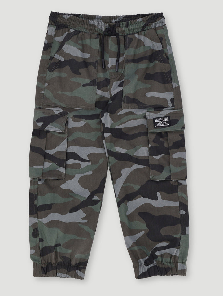 Pre-Boys Camo Jogger - Dark Green