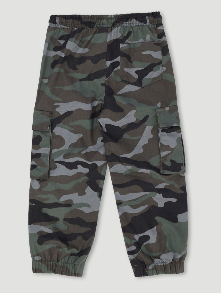 Pre-Boys Camo Jogger - Dark Green