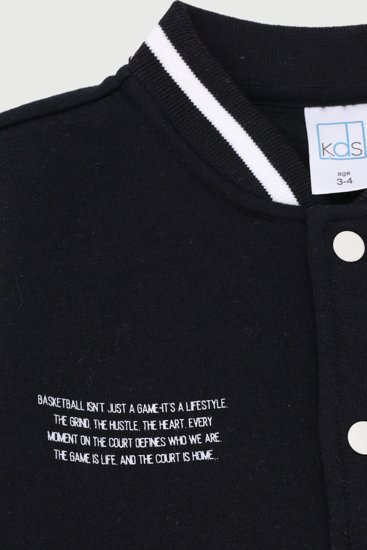 Pre-Boys Bomber Jackets - Black