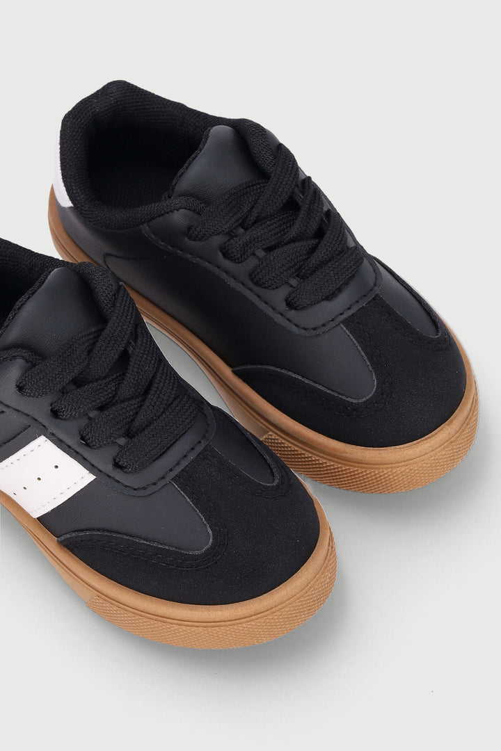 Pre-Boys Gum Sneaker - Black