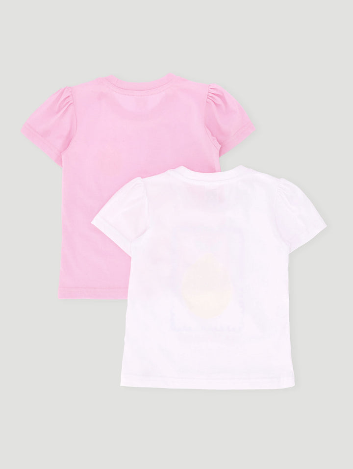 Pre-Girls 2 Pack Lemon Tees - Pink