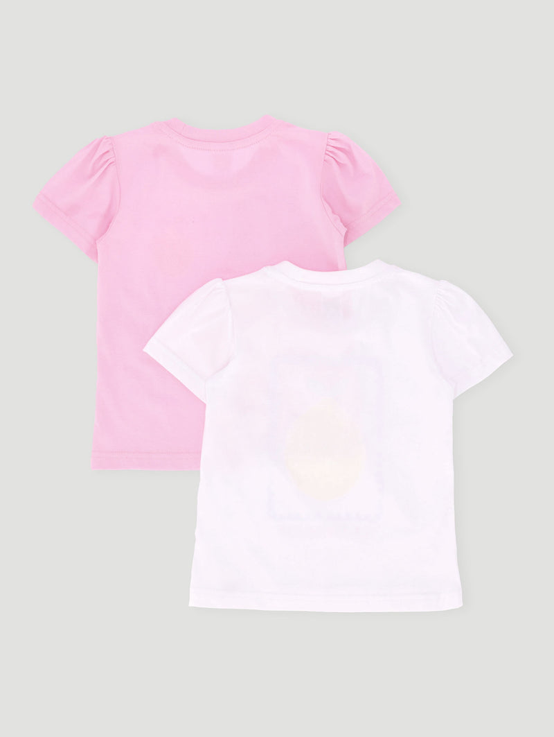 Pre-Girls 2 Pack Lemon Tees - Pink
