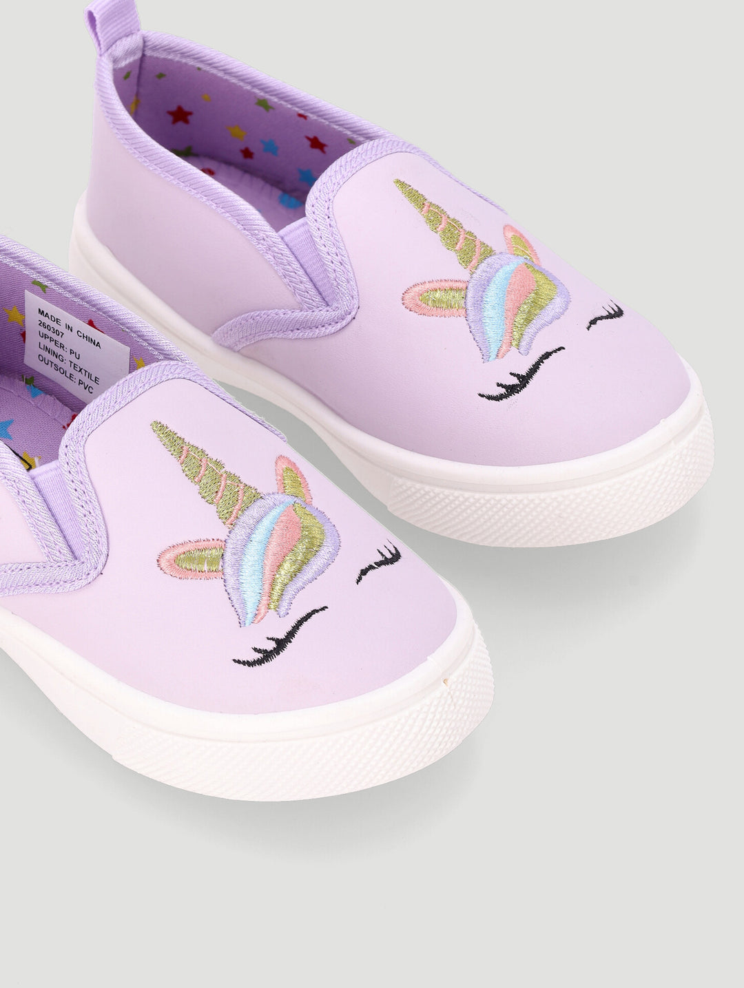 Pre-Girls Unicorn Slip On Sneaker - Lilac