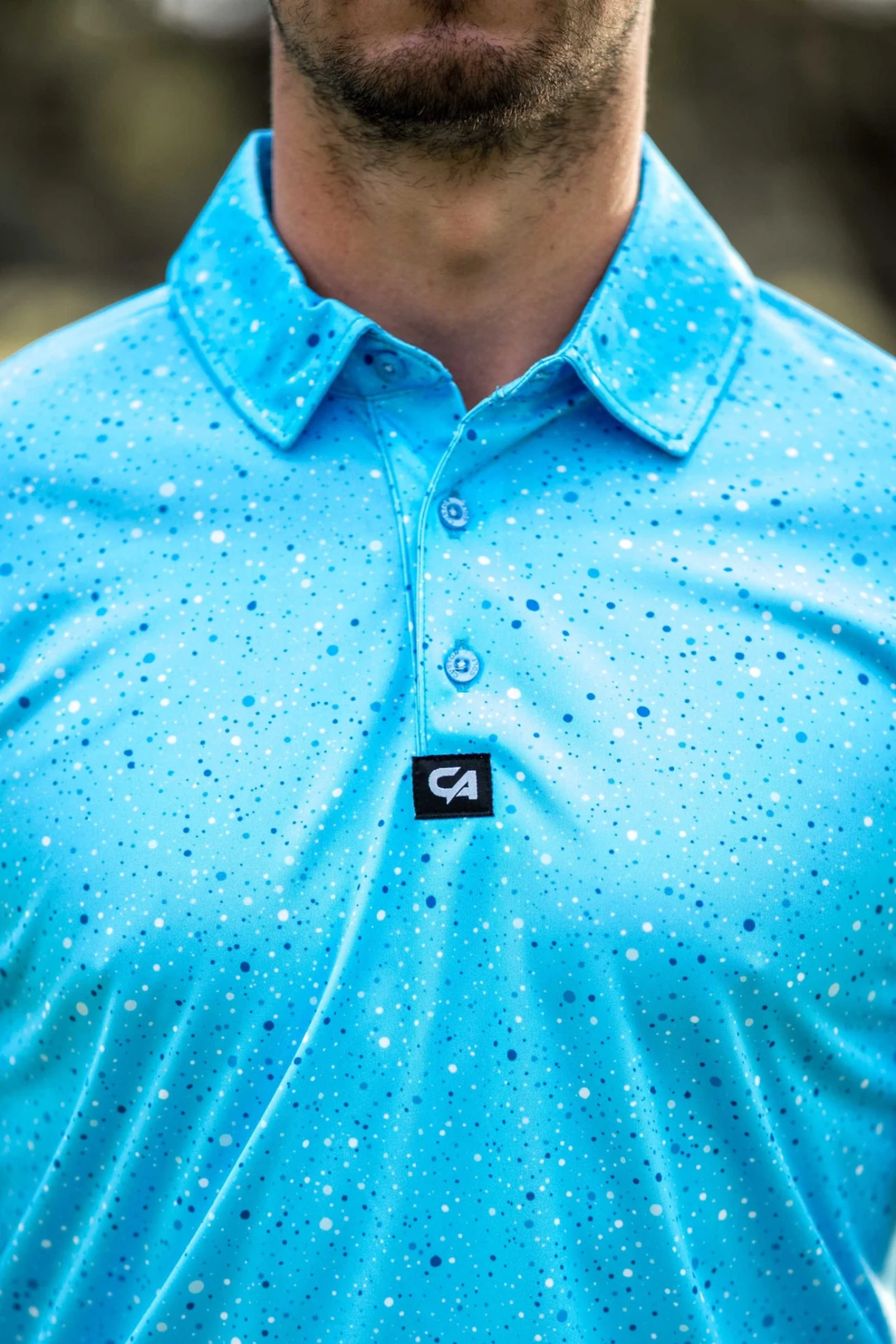 Paint Splatter Golfer - Blue