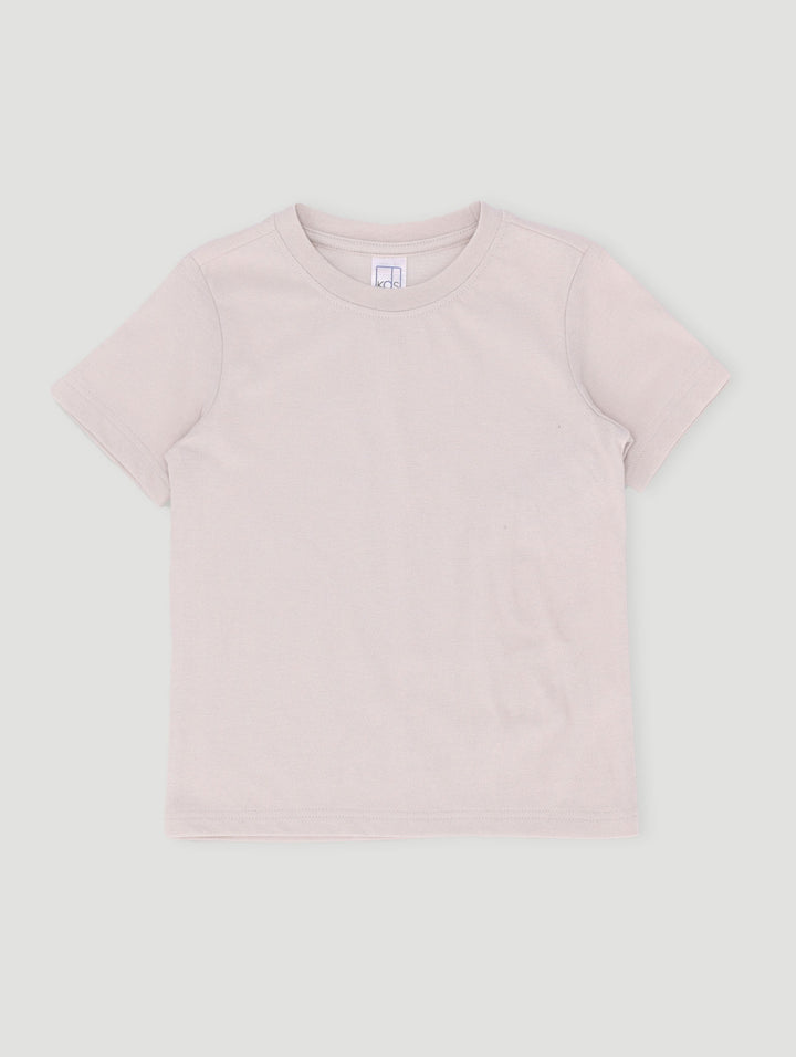 Pre-Boys Textured Pique Tee - Stone