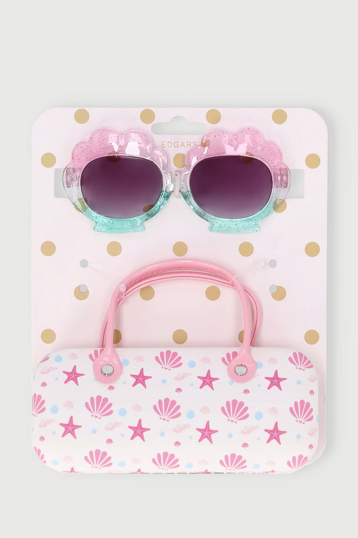 Pre-Girls Shell Glitter Sunnies Gift Set - Mint
