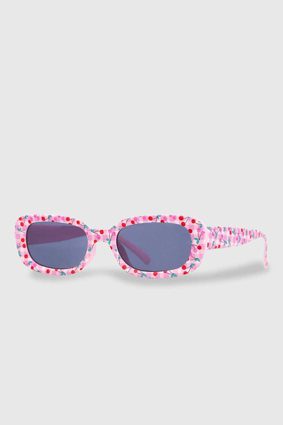 Girls Rectangle Cherries Sunnies - Pink