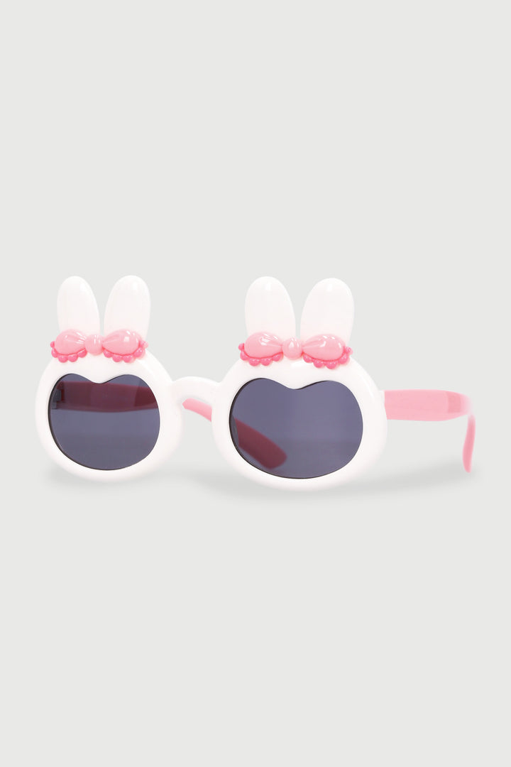 Pre-Girls Bunnies Novelty Sunnies - White