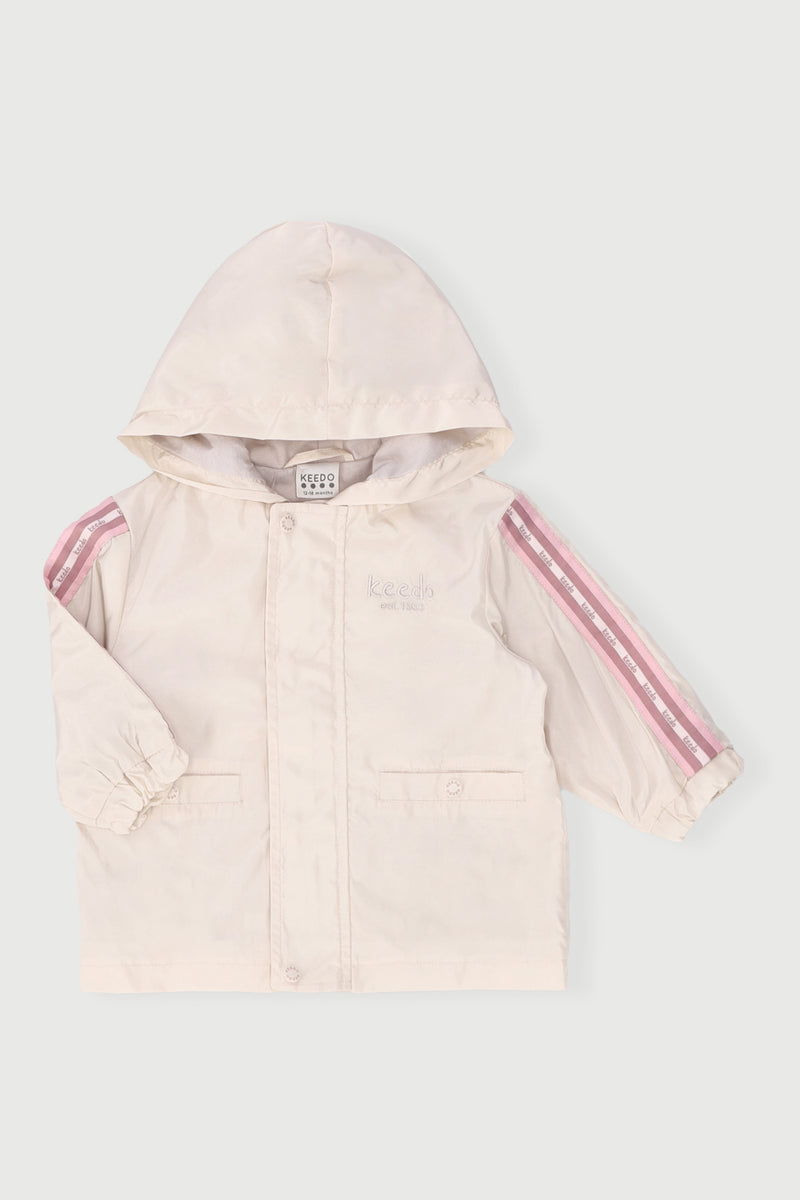 Keedo Baby Girls Windbreaker - Cream