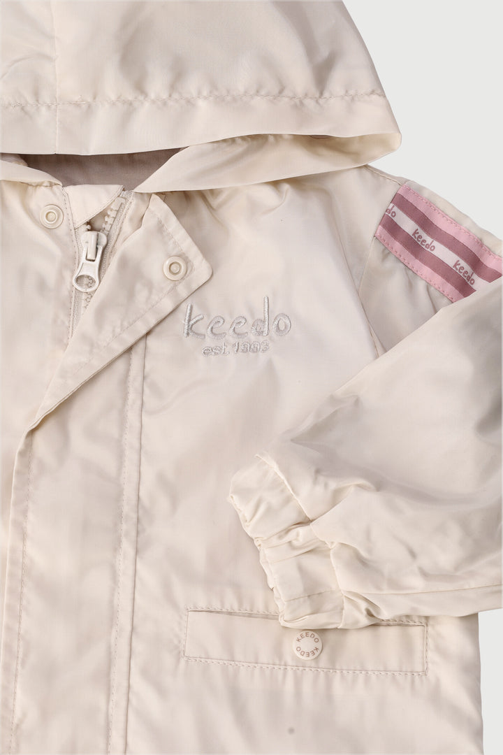 Keedo Baby Girls Windbreaker - Cream