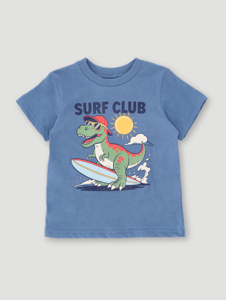 Baby Boys Surf Club Tee - Light Wash