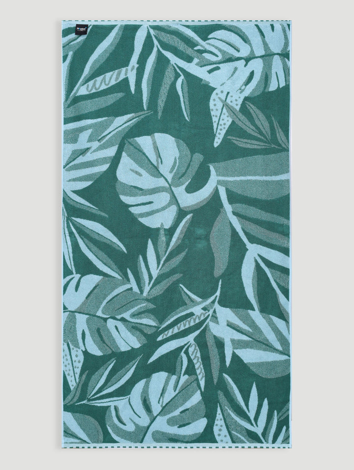 Beach Towel Leafy - Green