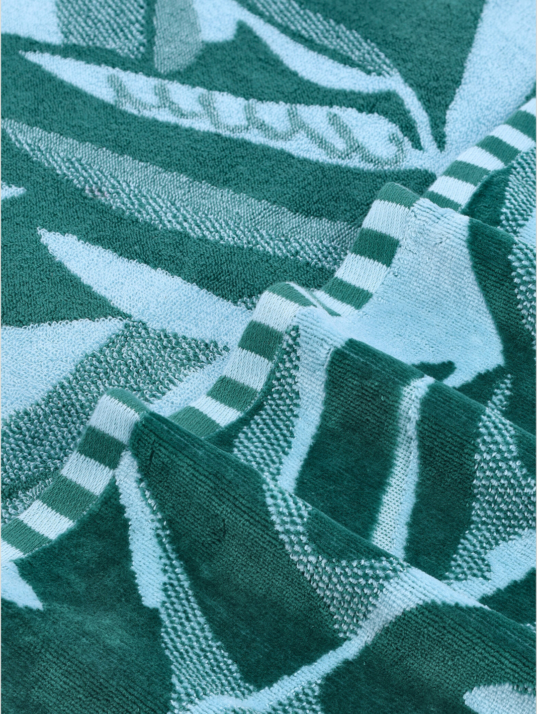 Beach Towel Leafy - Green